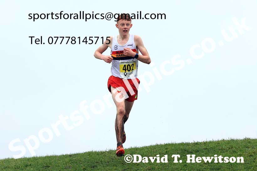 Mens under-17s 2023 North Eastern Cross Country Champs., Temple Park, South Shields. Photo: David T. Hewitson/Sports for All Pics